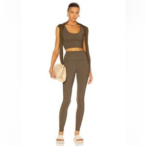 Olive Green Kids Leggings